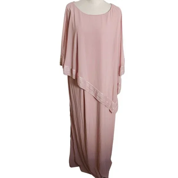 knee length dresses for ladies Silver Lining Capelet Dress– Teuta Matoshi main image 0